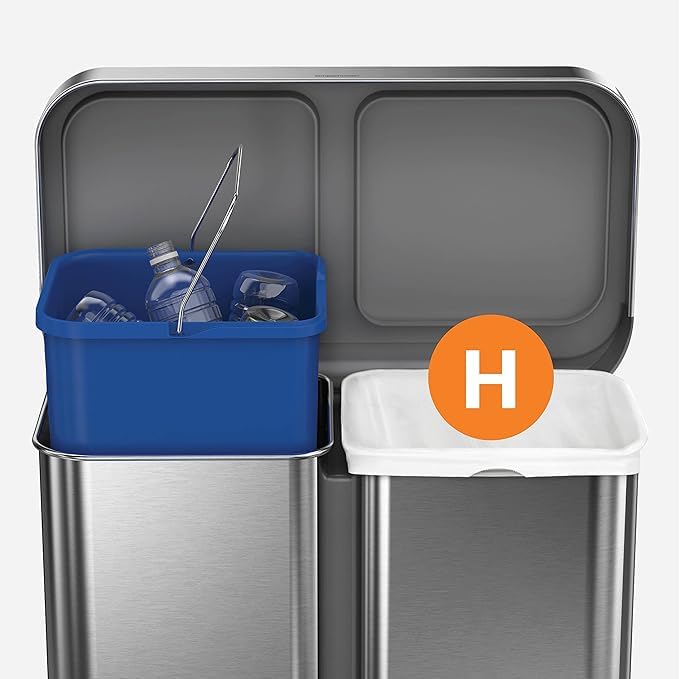 simplehuman Code H 240 Count, Genuine Custom Fit Liners, Drawstring Trash Bags in Dispenser Packs, 30-35 Liter/8-9 Gallon - Image 4
